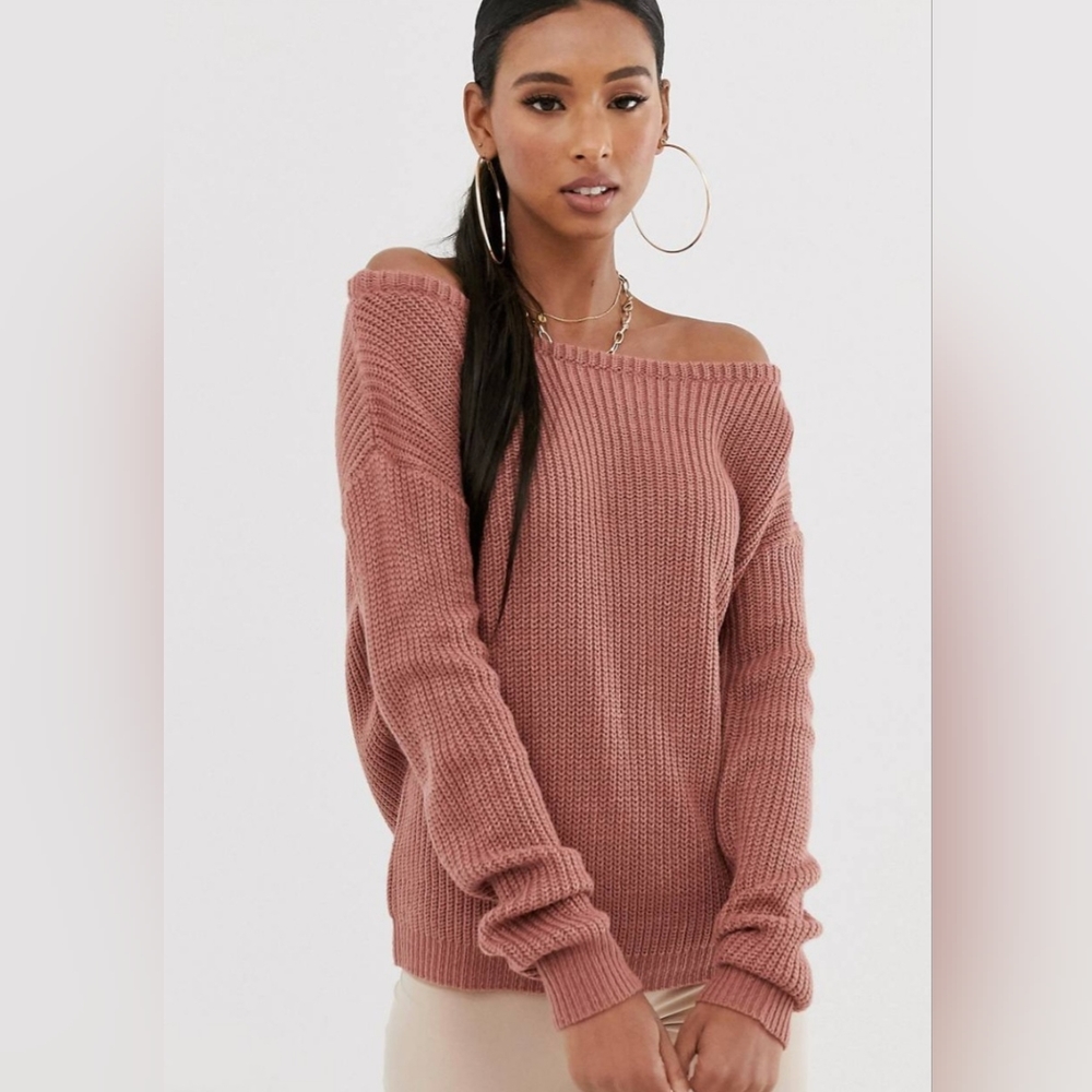 Missguided Off The Shoulder Sweater